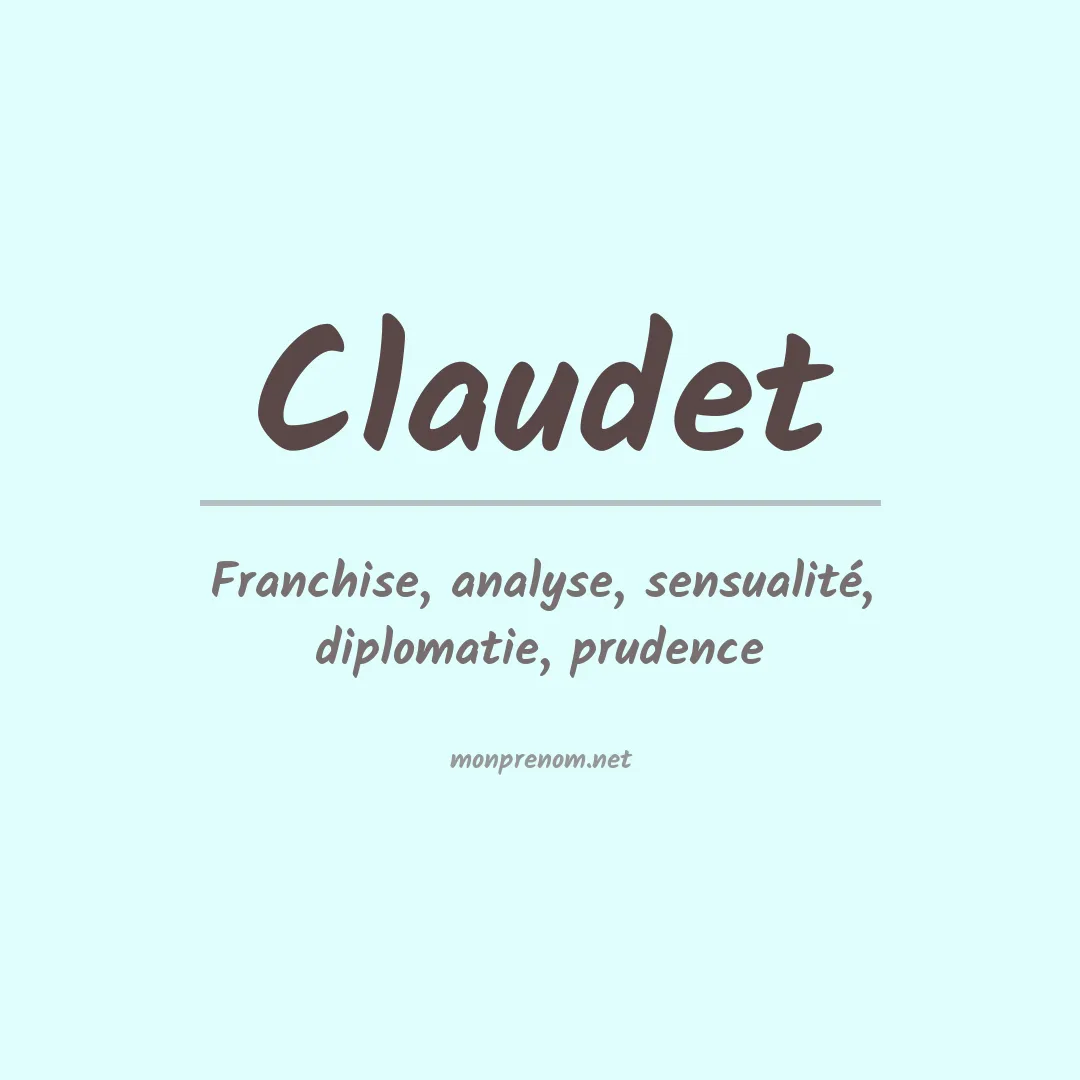 Signification du Prénom Claudet Signification du Prénom Claudet
