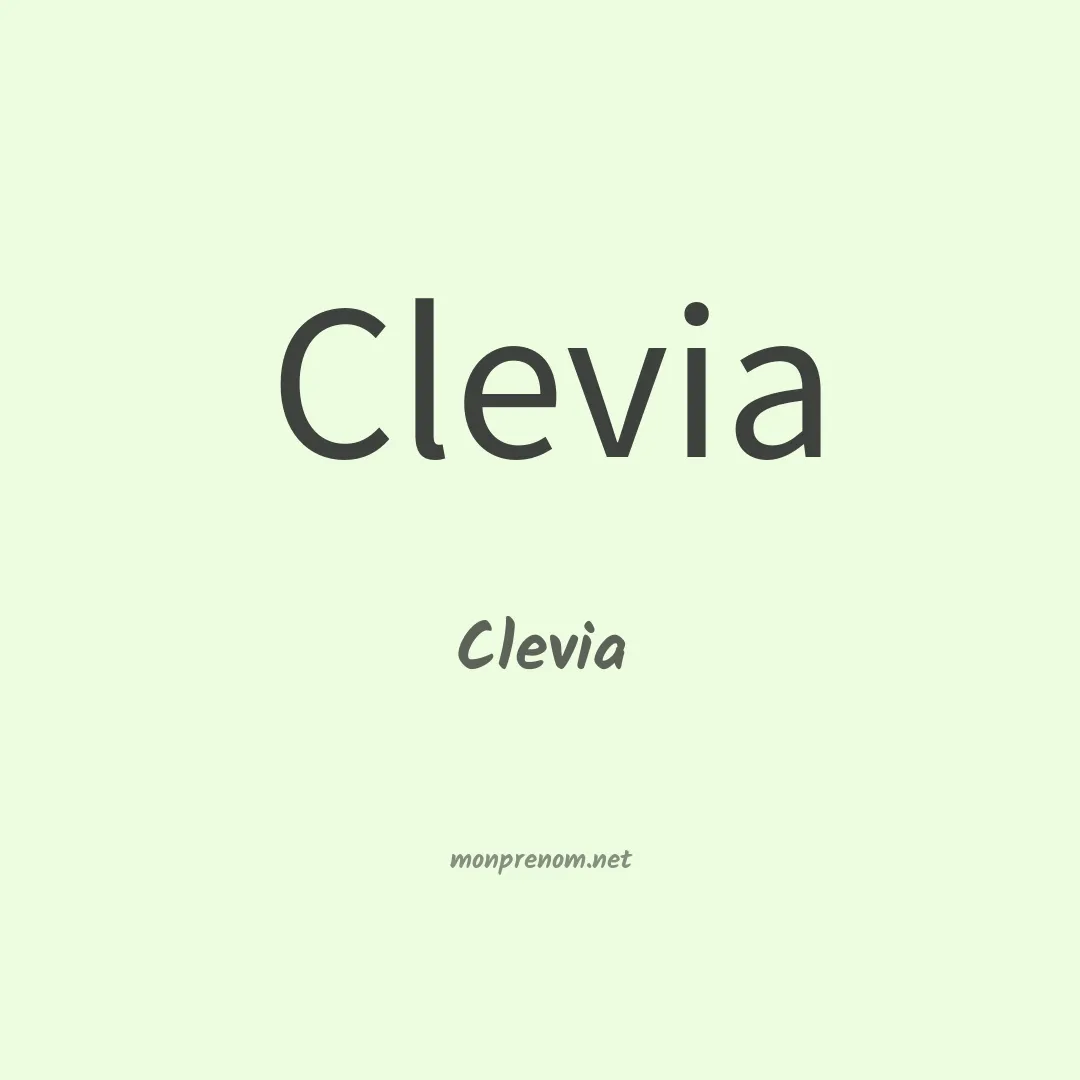 Clevia en chino