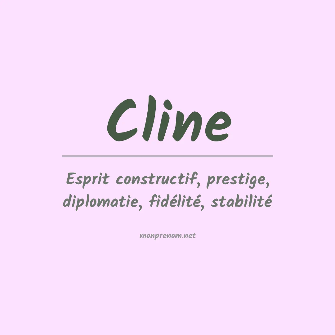 Signification du Prénom Cline
