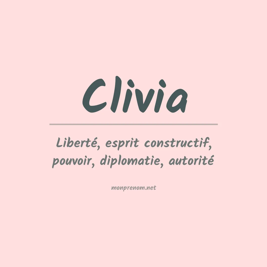 Signification du Prénom Clivia