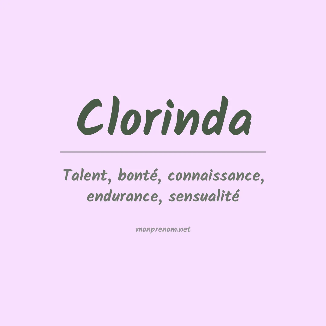 Signification du Prénom Clorinda