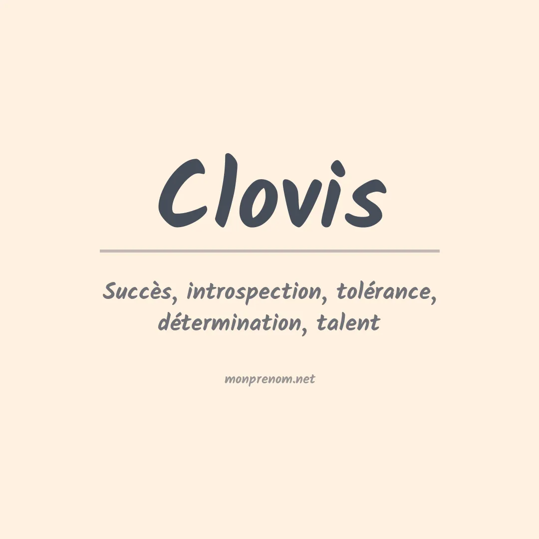 Signification du Prénom Clovis