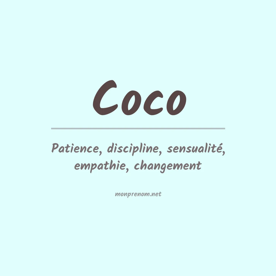 Signification du Prénom Coco