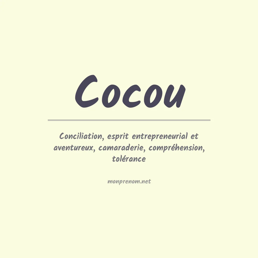 Signification du Prénom Cocou Signification du Prénom Cocou