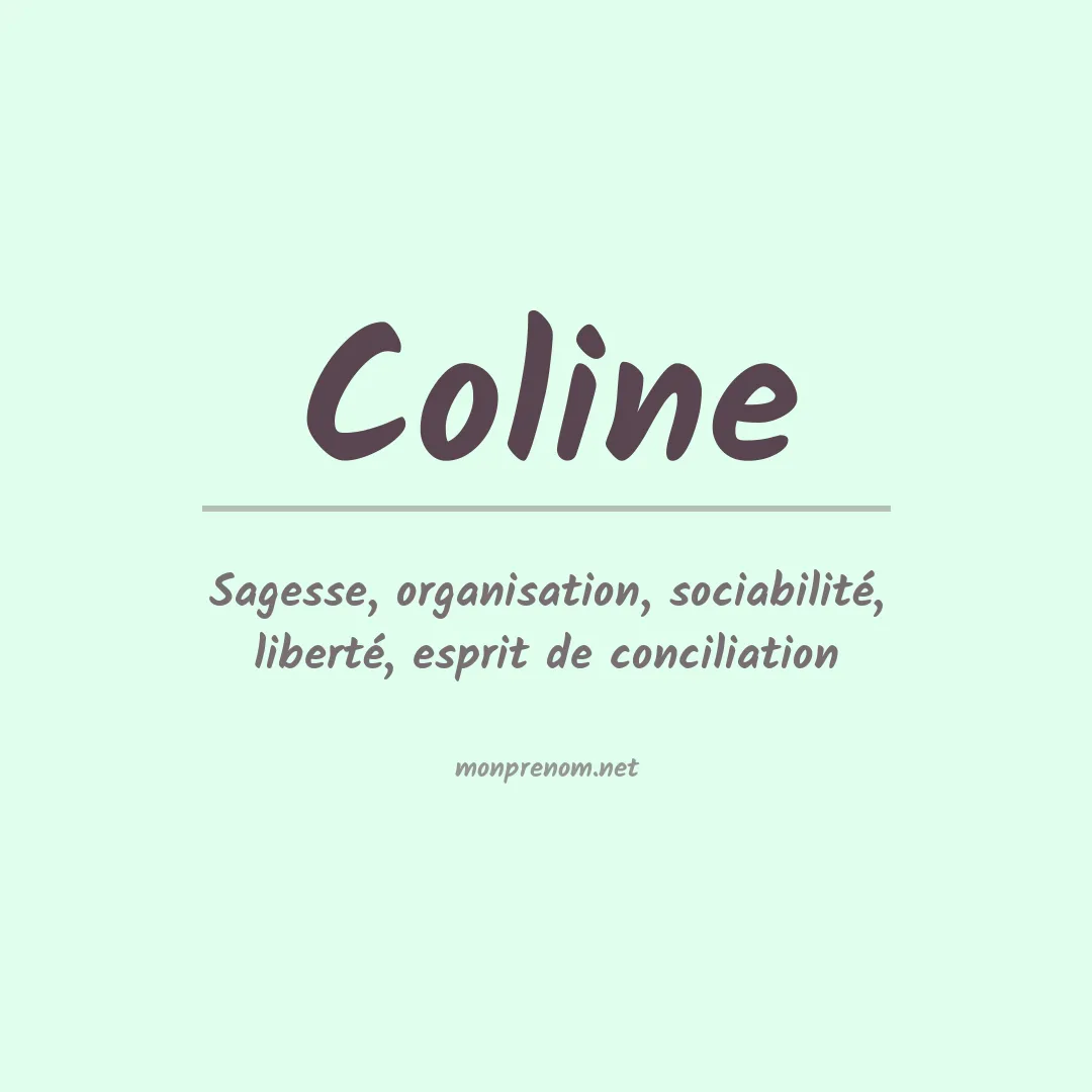 Signification du Prénom Coline Signification du Prénom Coline