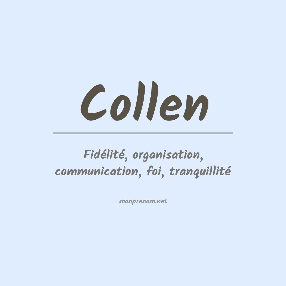 Signification du Prénom Collen