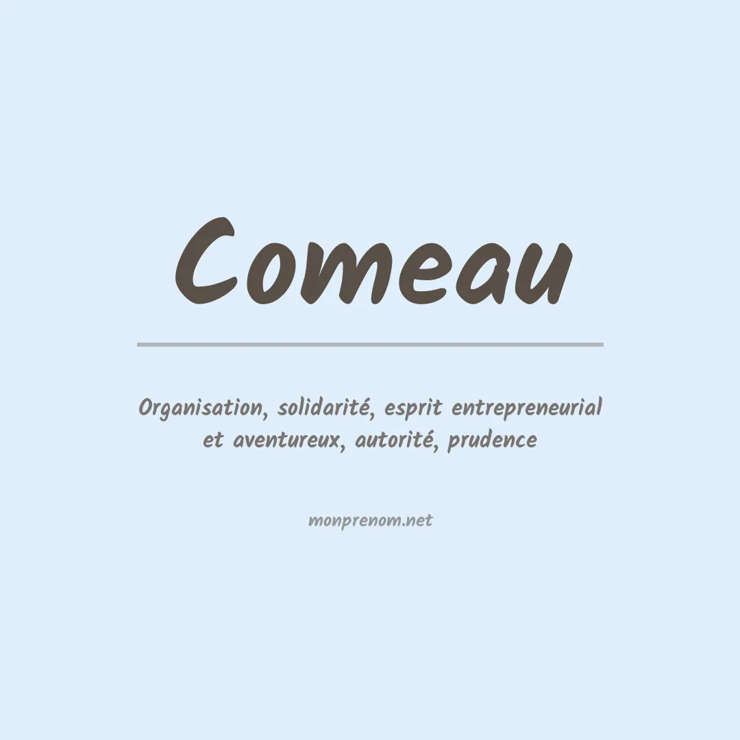 Signification du Prénom Comeau