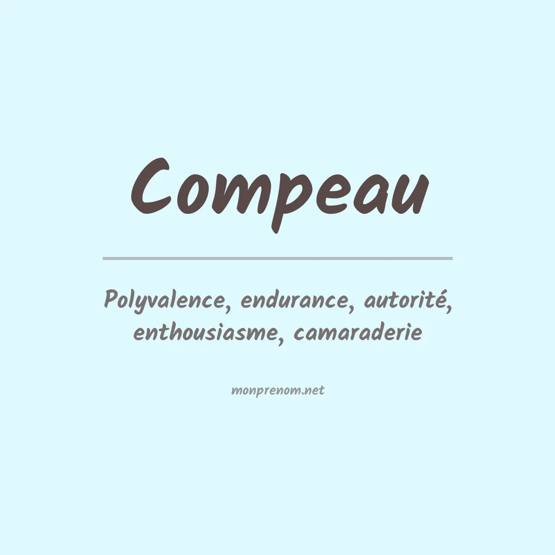 Signification du Prénom Compeau