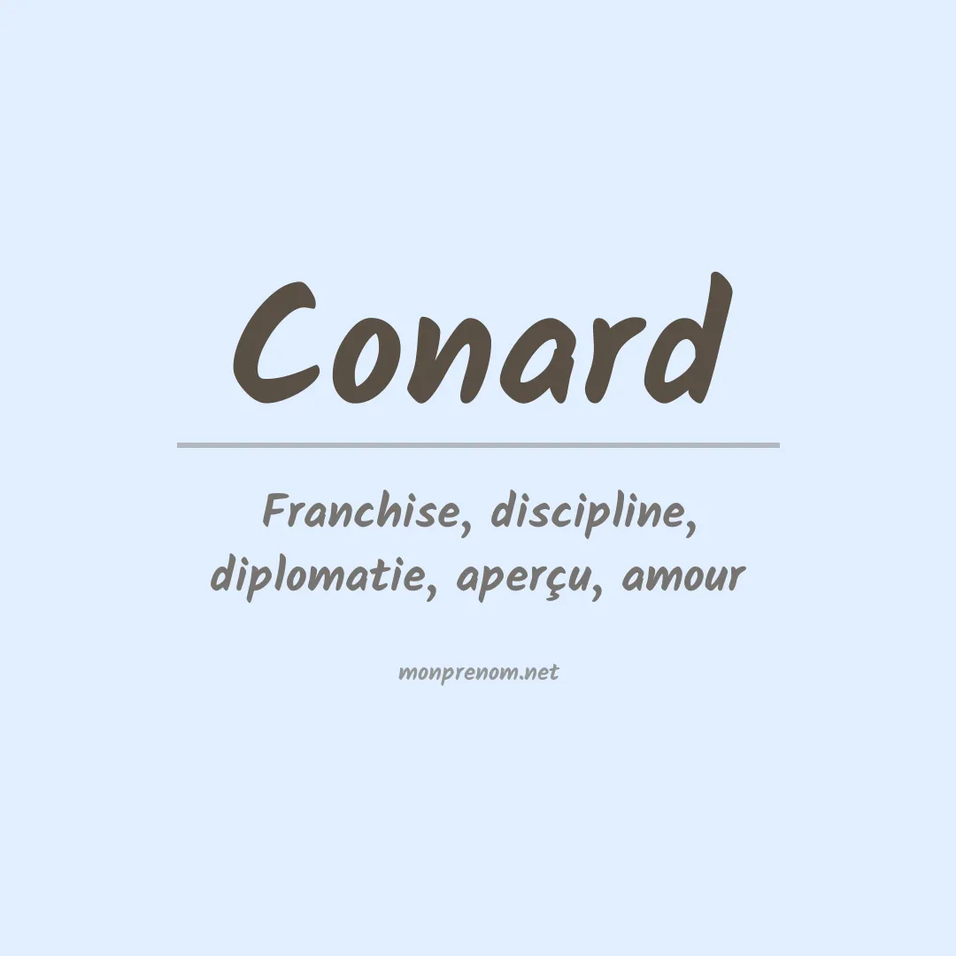 Signification du Prénom Conard