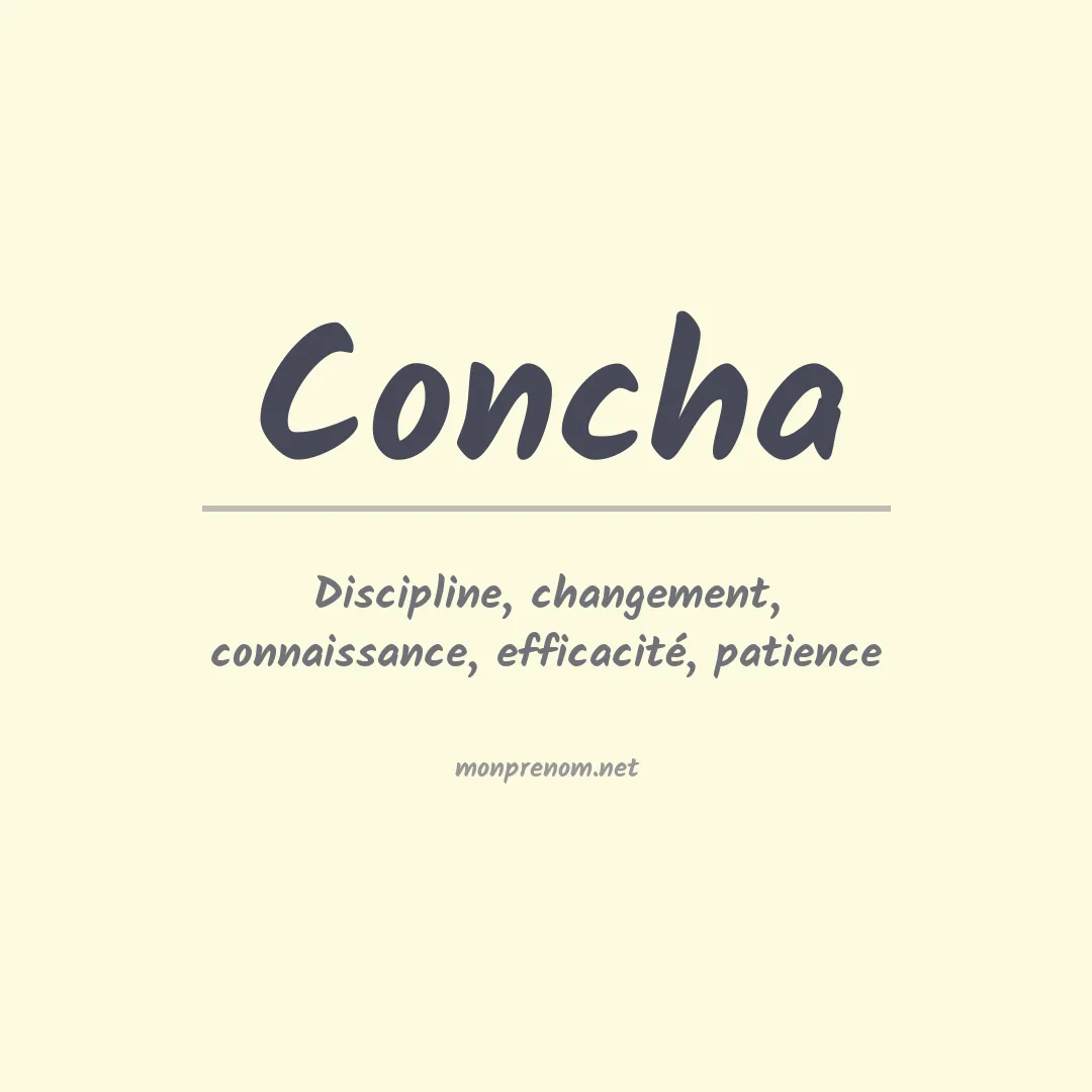 Signification du Prénom Concha
