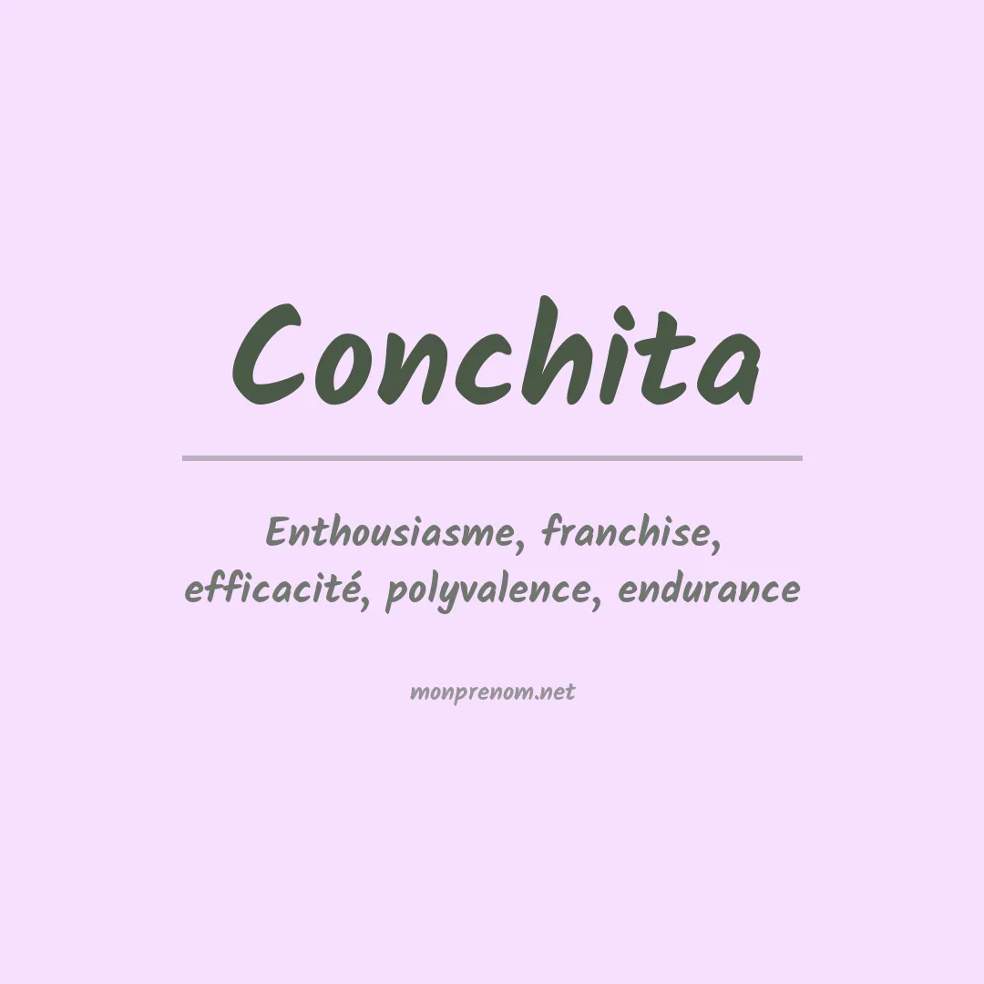 Signification du Prénom Conchita