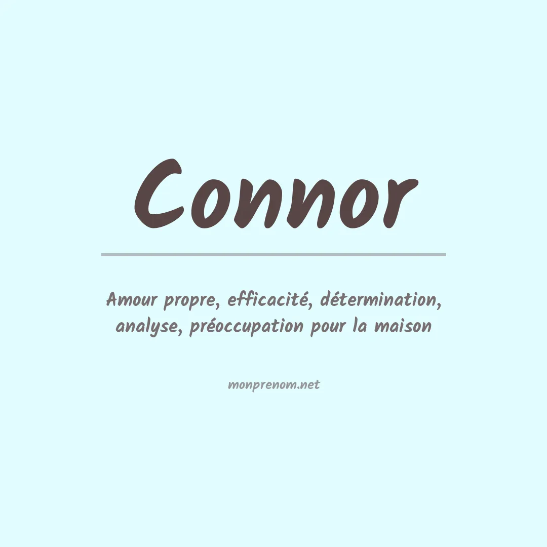 Signification du Prénom Connor