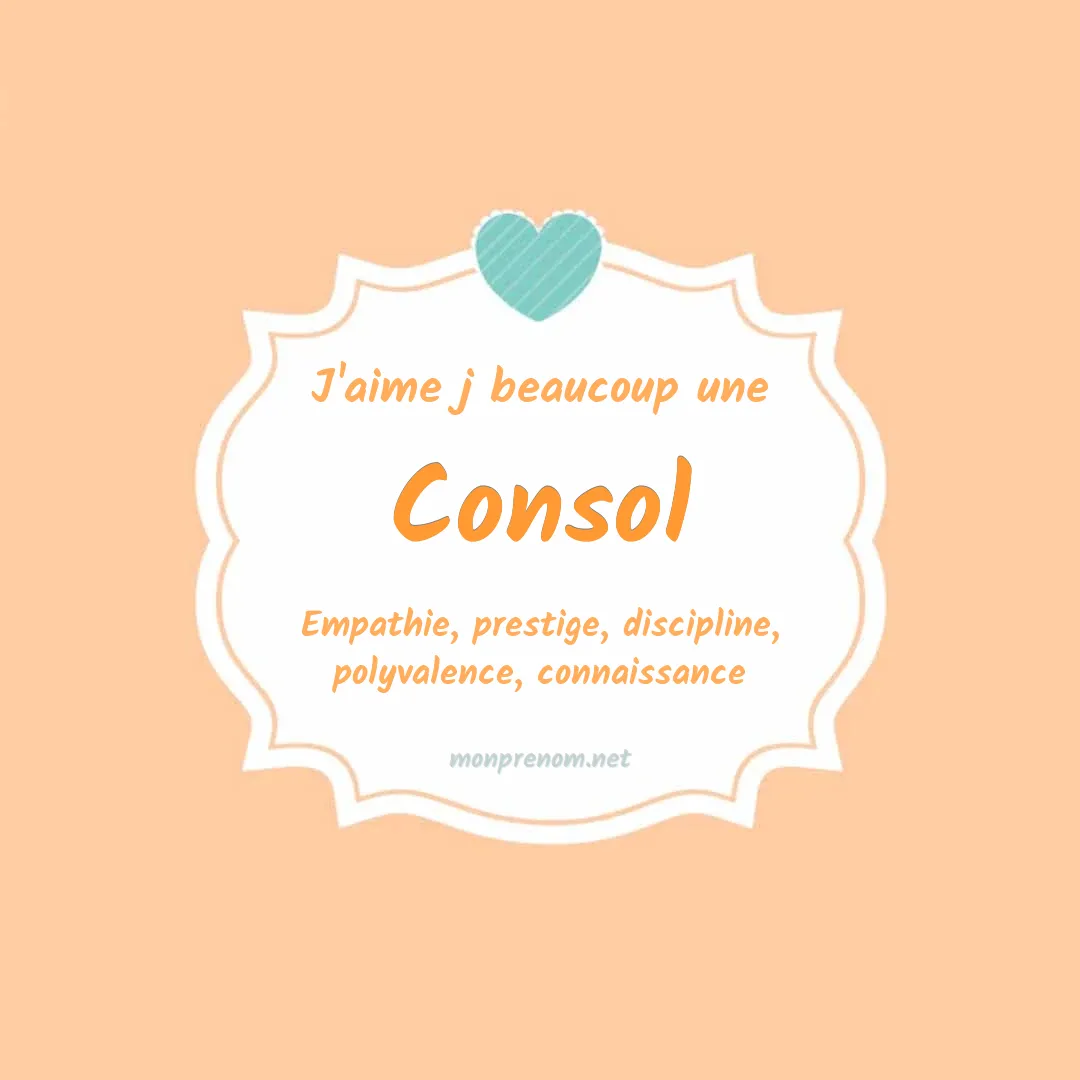 j'aime beaucoup Consol