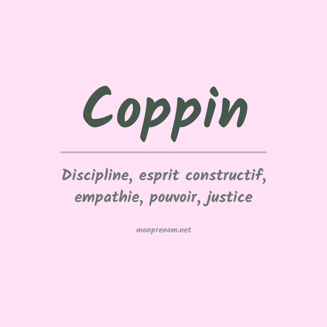 Signification du Prénom Coppin