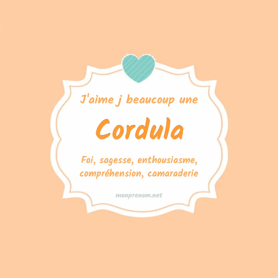 j'aime beaucoup Cordula