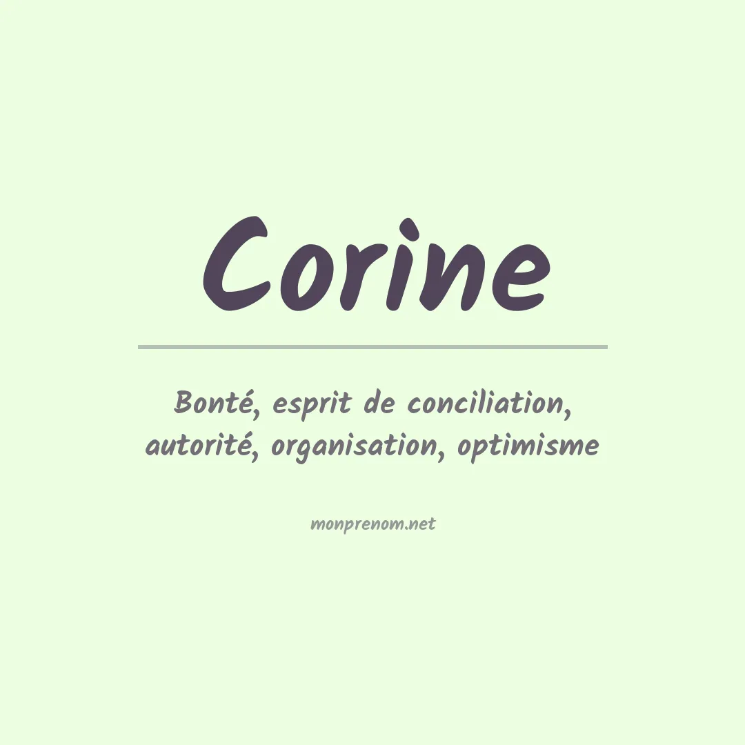 Signification du Prénom Corine