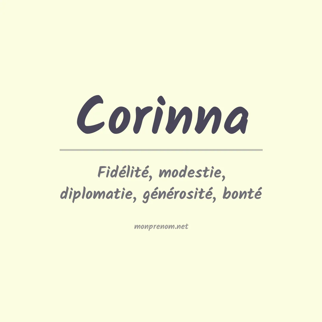 Signification du Prénom Corinna