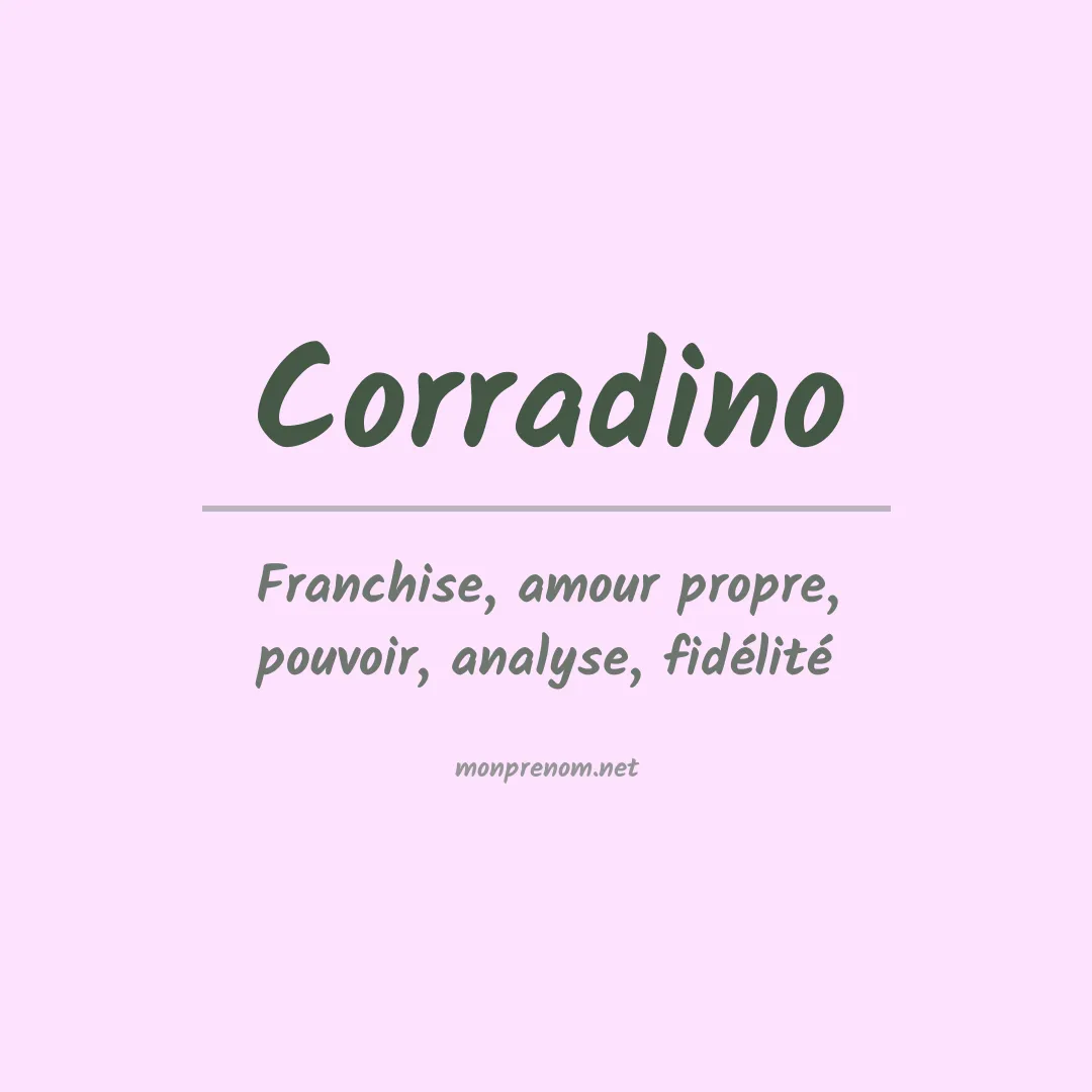 Signification du Prénom Corradino