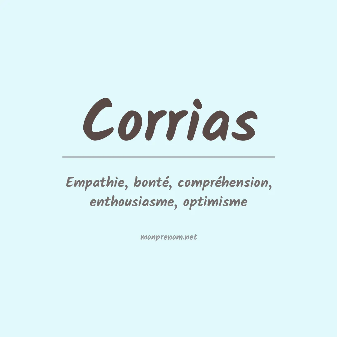 Signification du Prénom Corrias