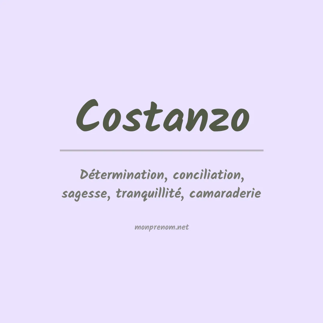 Signification du Prénom Costanzo