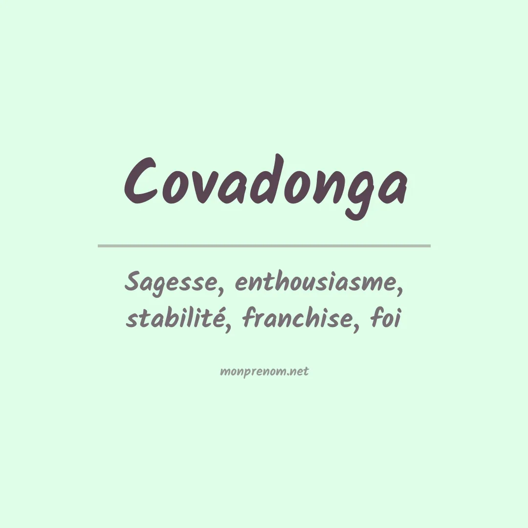 Signification du Prénom Covadonga Signification du Prénom Covadonga