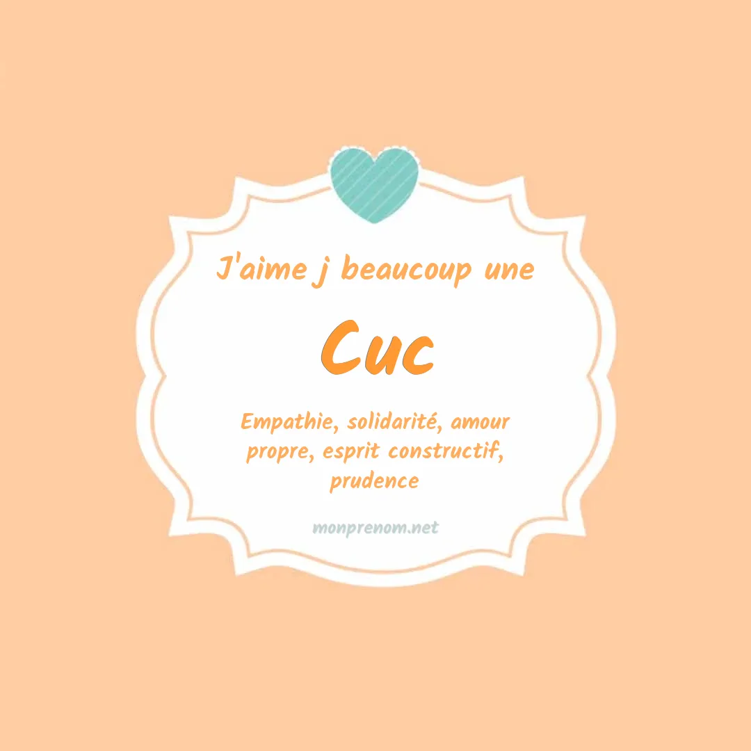 j'aime beaucoup Cuc