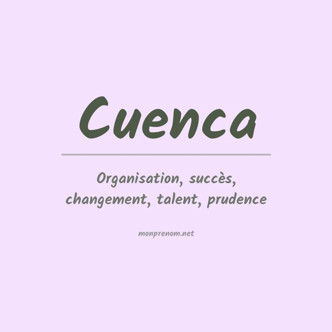 Signification du Prénom Cuenca
