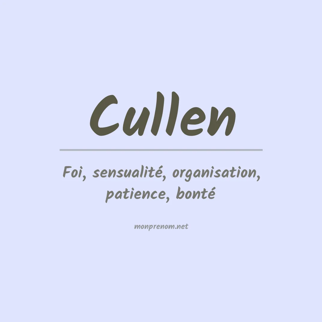 Signification du Prénom Cullen