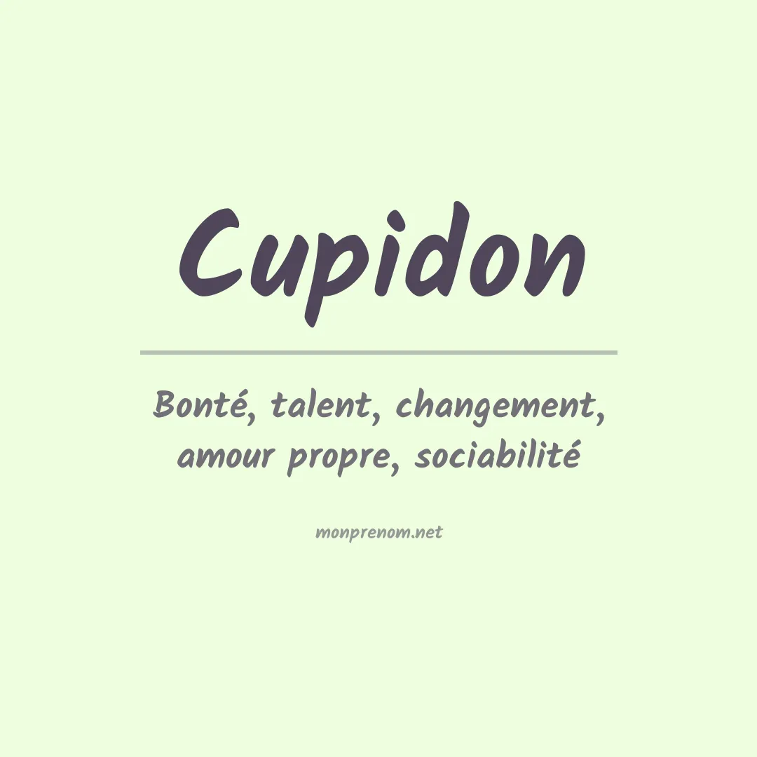 Signification du Prénom Cupidon Signification du Prénom Cupidon