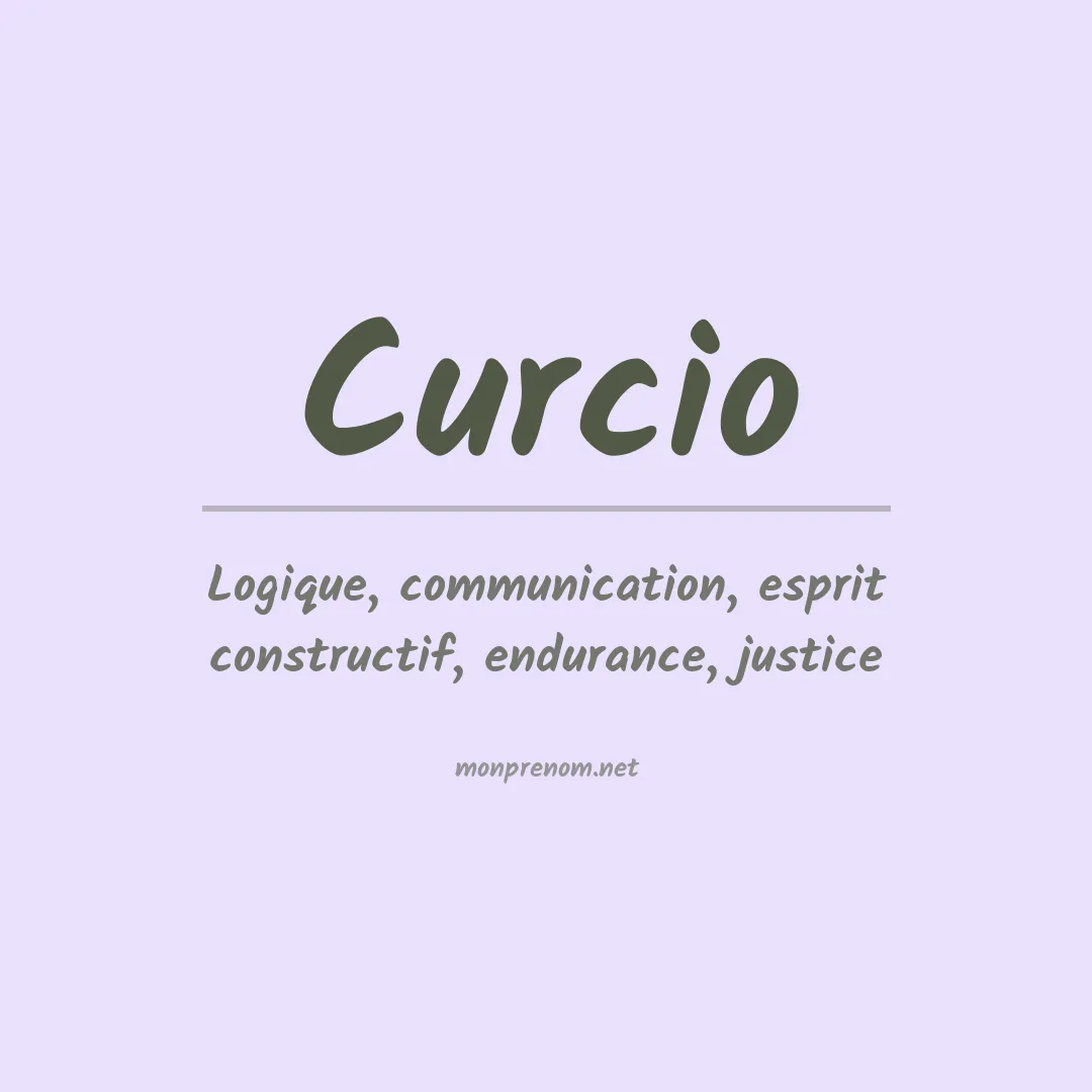 Signification du Prénom Curcio