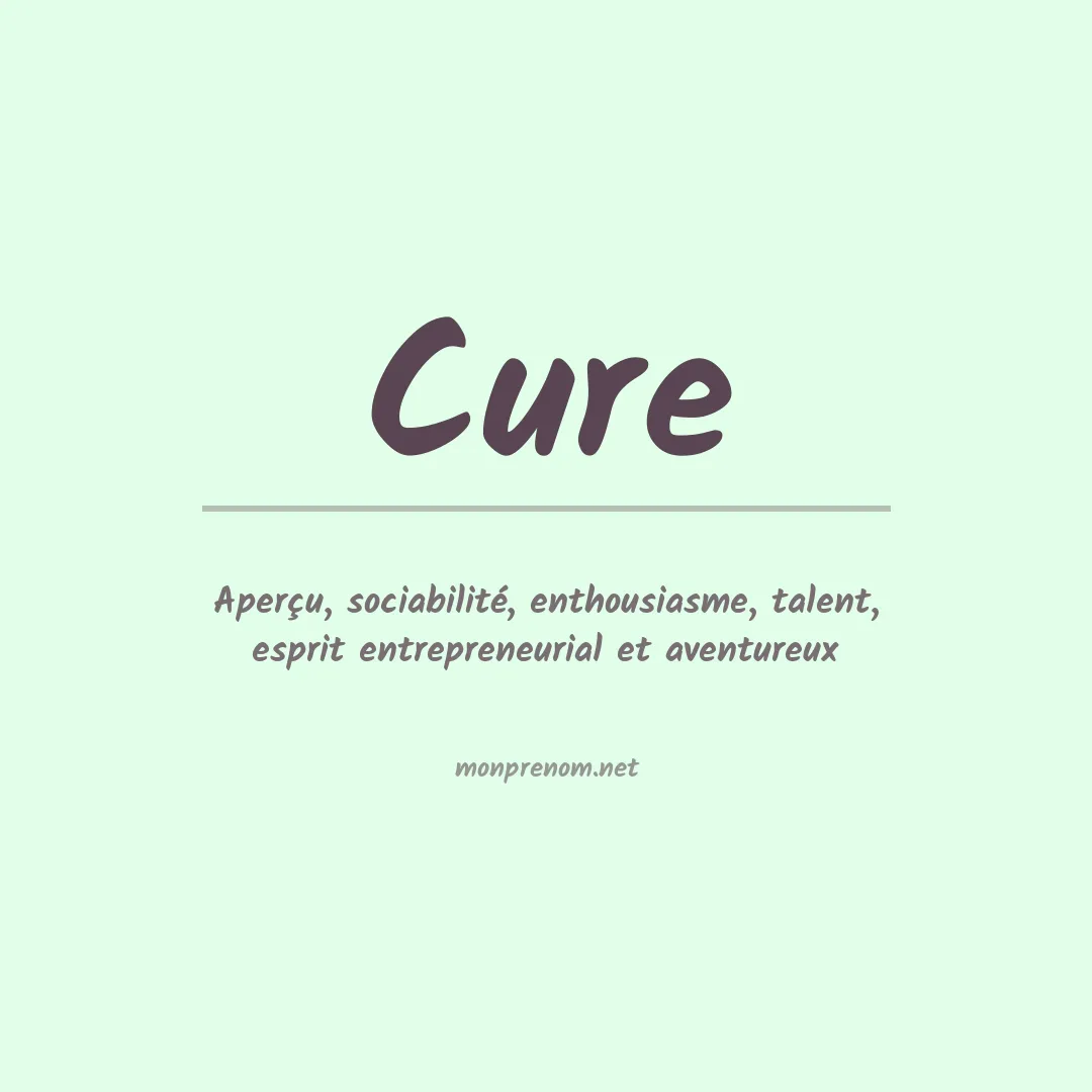 Signification du Prénom Cure