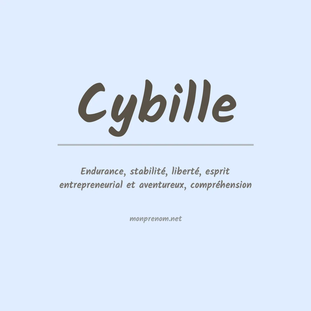 Signification du Prénom Cybille Signification du Prénom Cybille