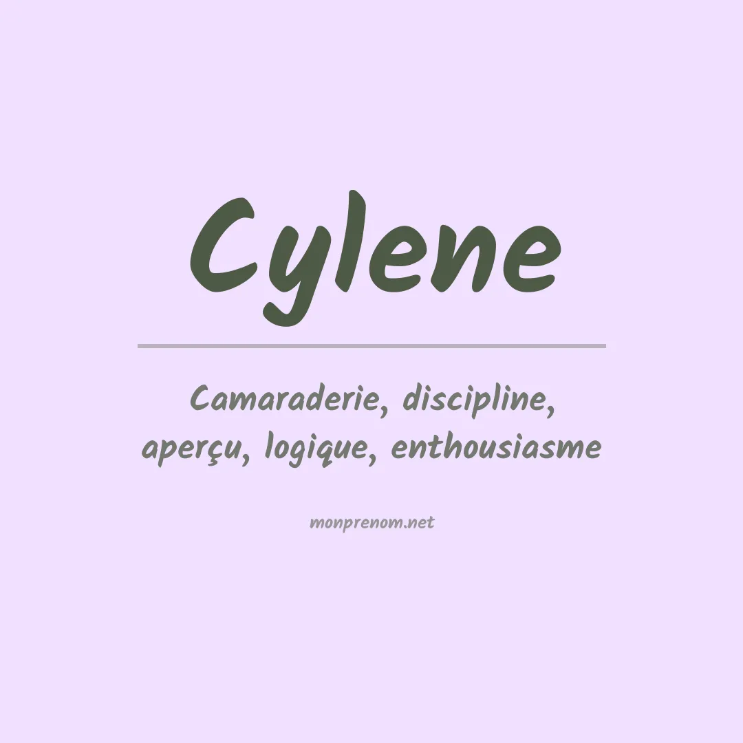 Signification du Prénom Cylene