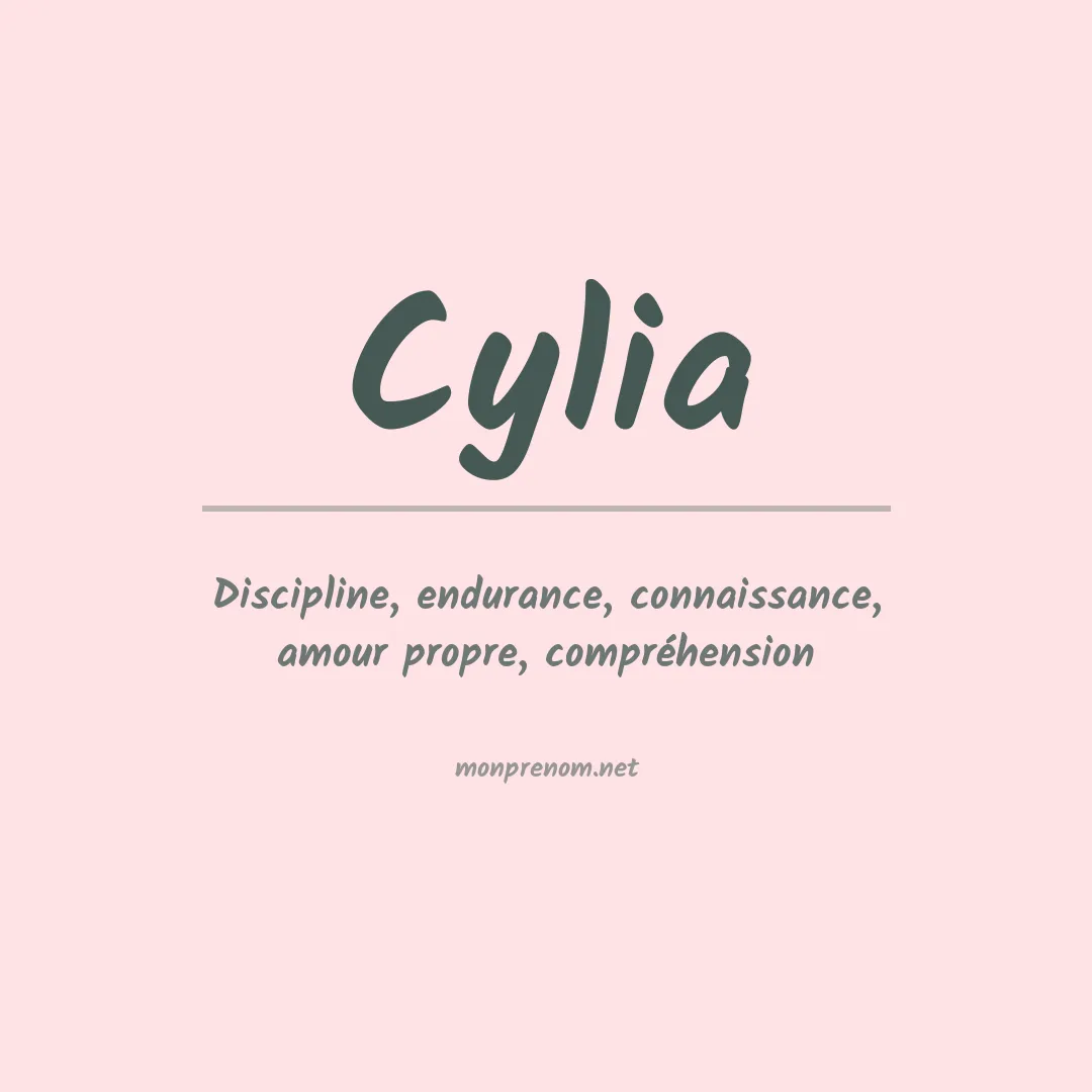 Signification du Prénom Cylia Signification du Prénom Cylia