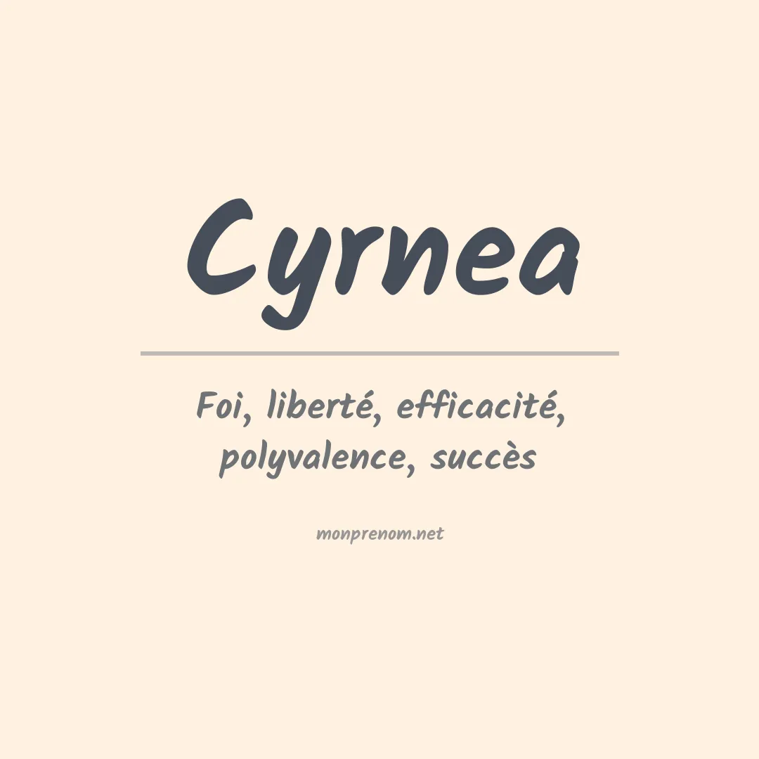 Signification du Prénom Cyrnea Signification du Prénom Cyrnea