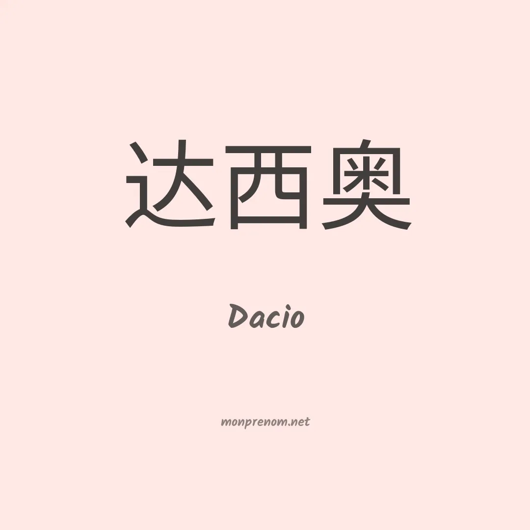 Dacio en chino