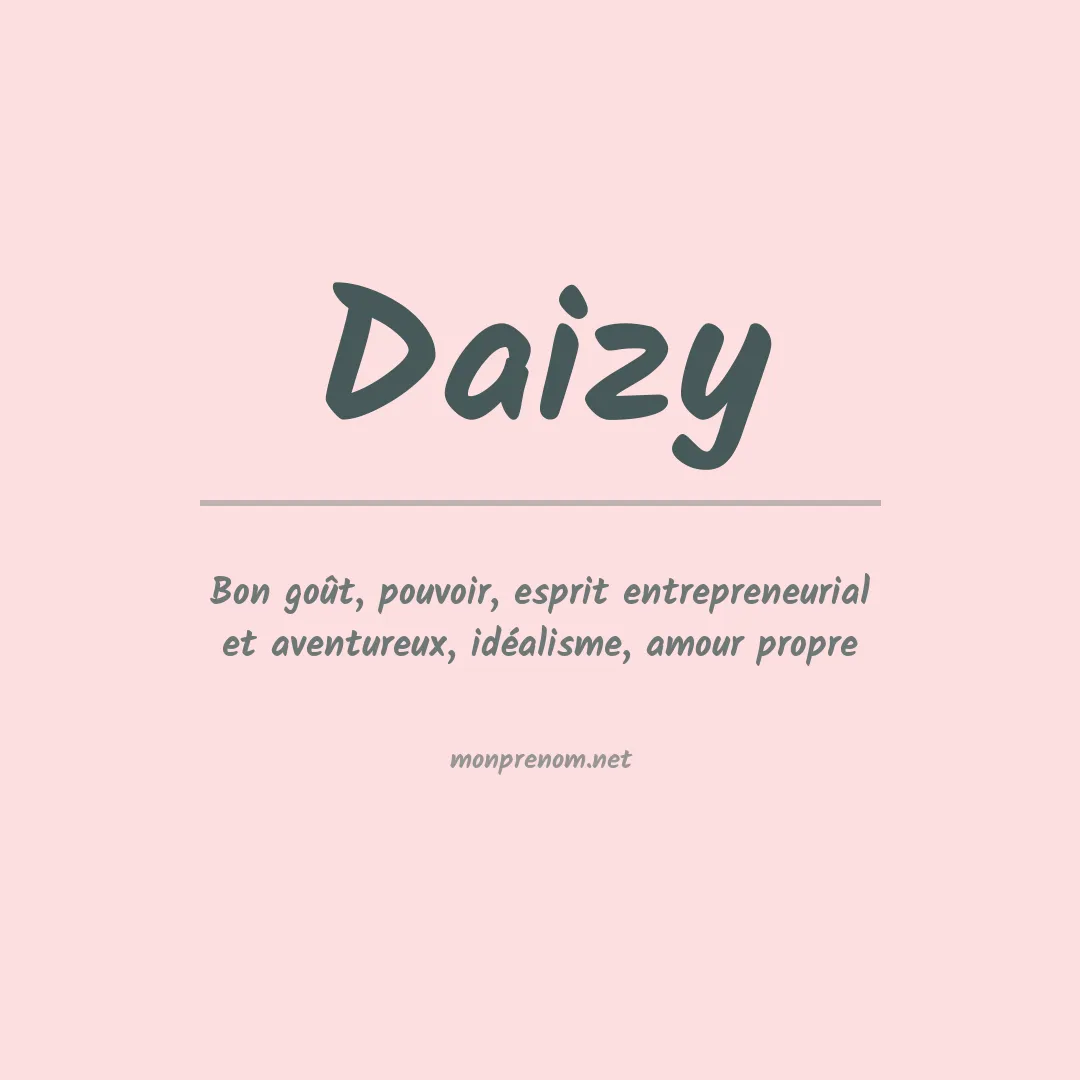 Signification du Prénom Daizy