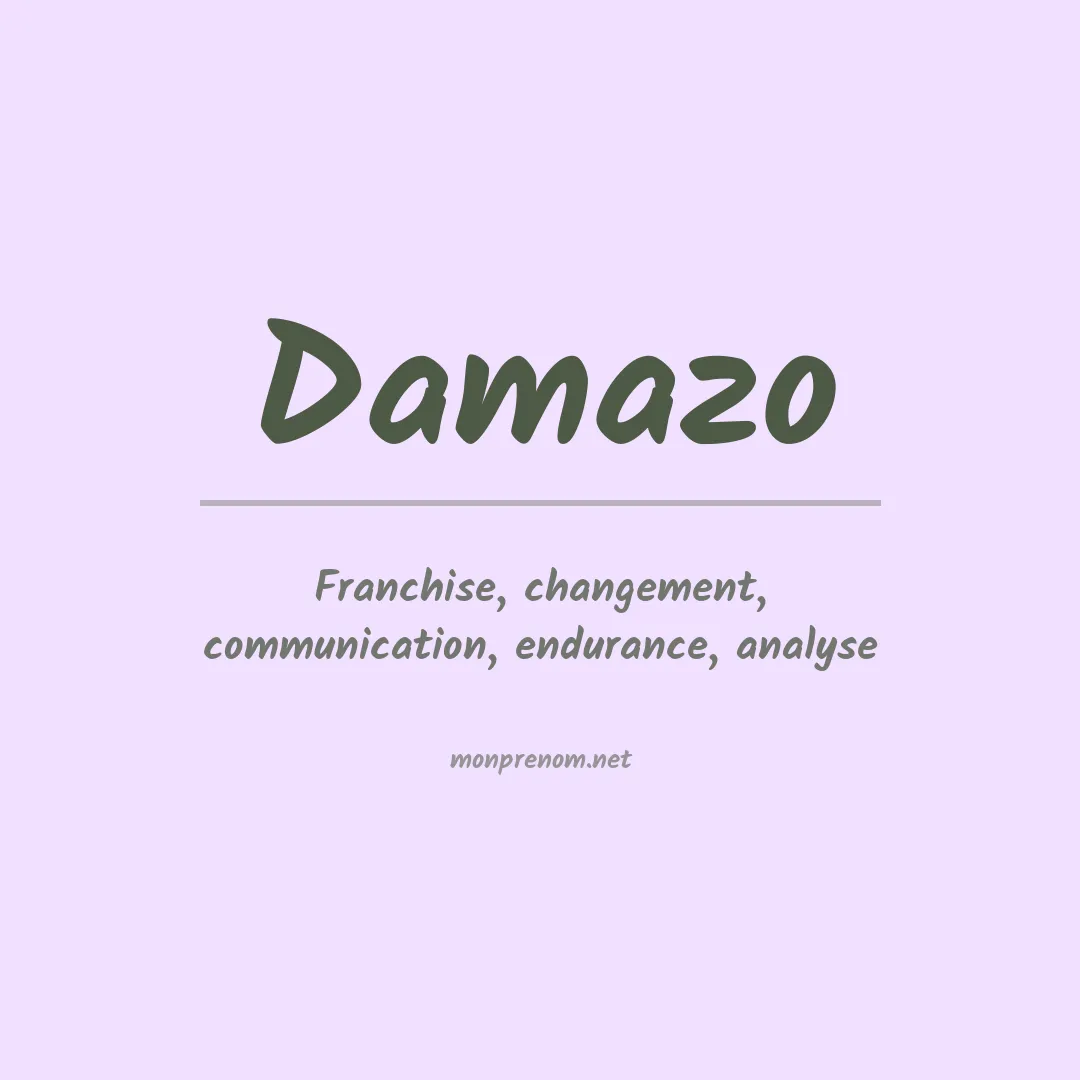 Signification du Prénom Damazo