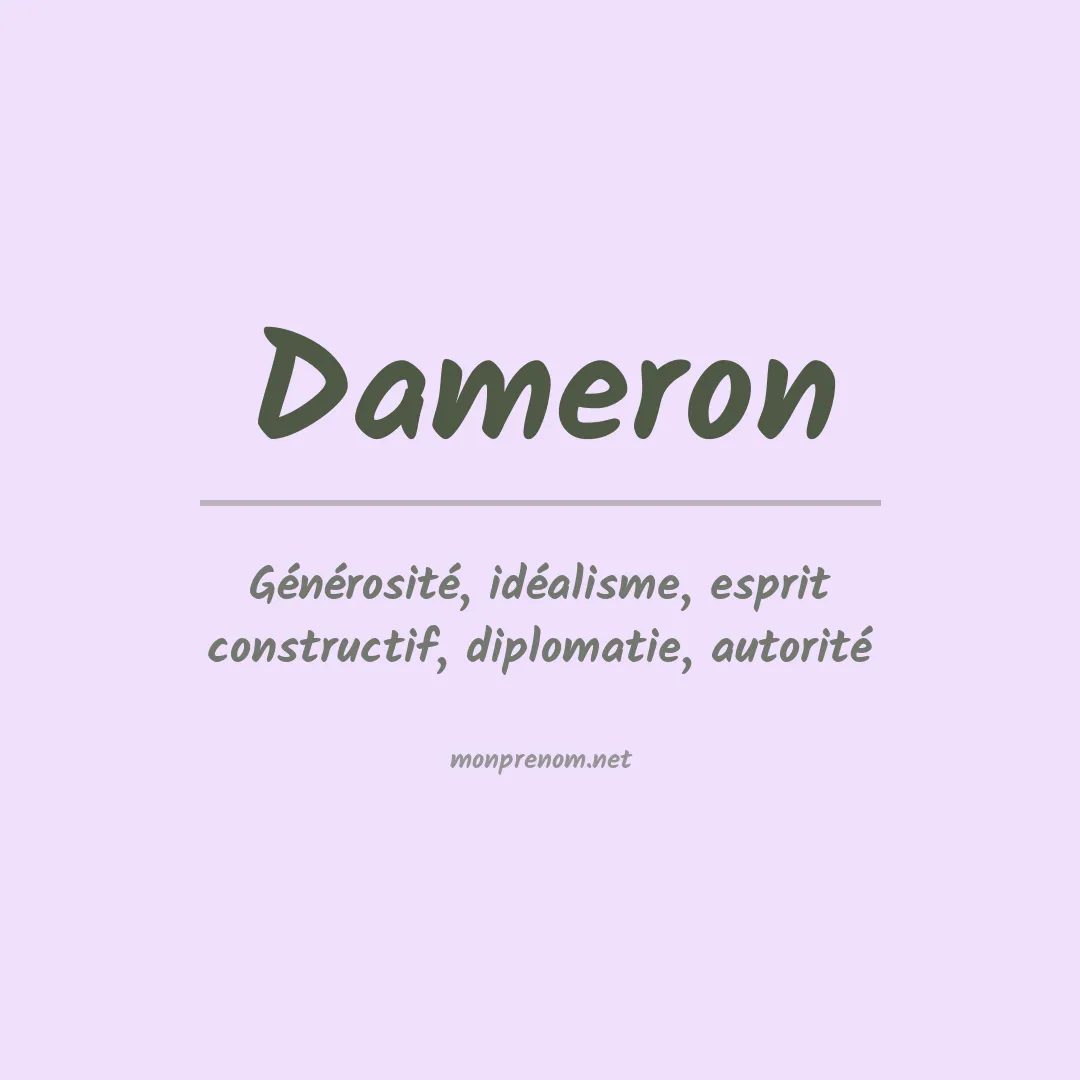 Signification du Prénom Dameron