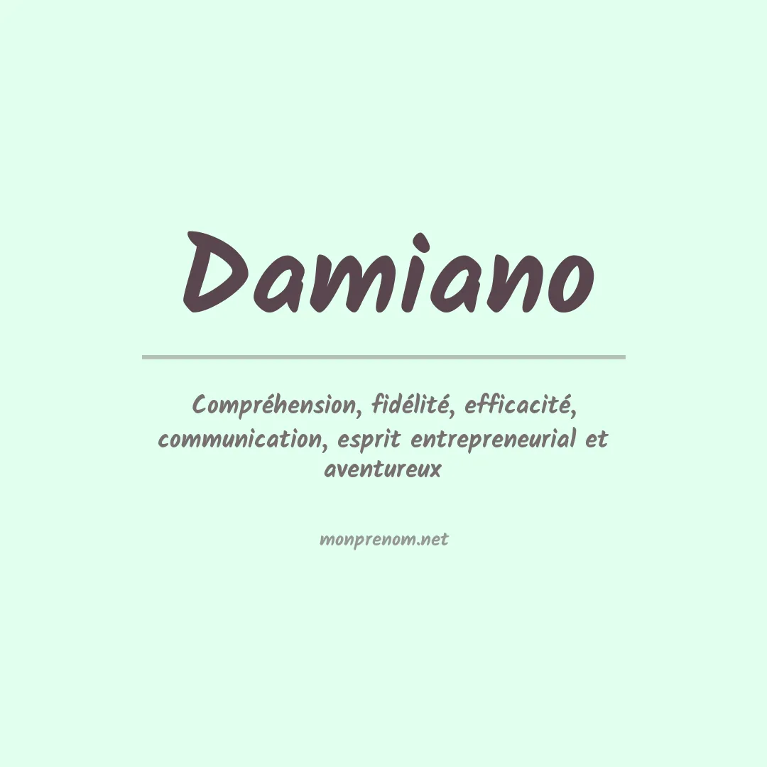 Signification du Prénom Damiano