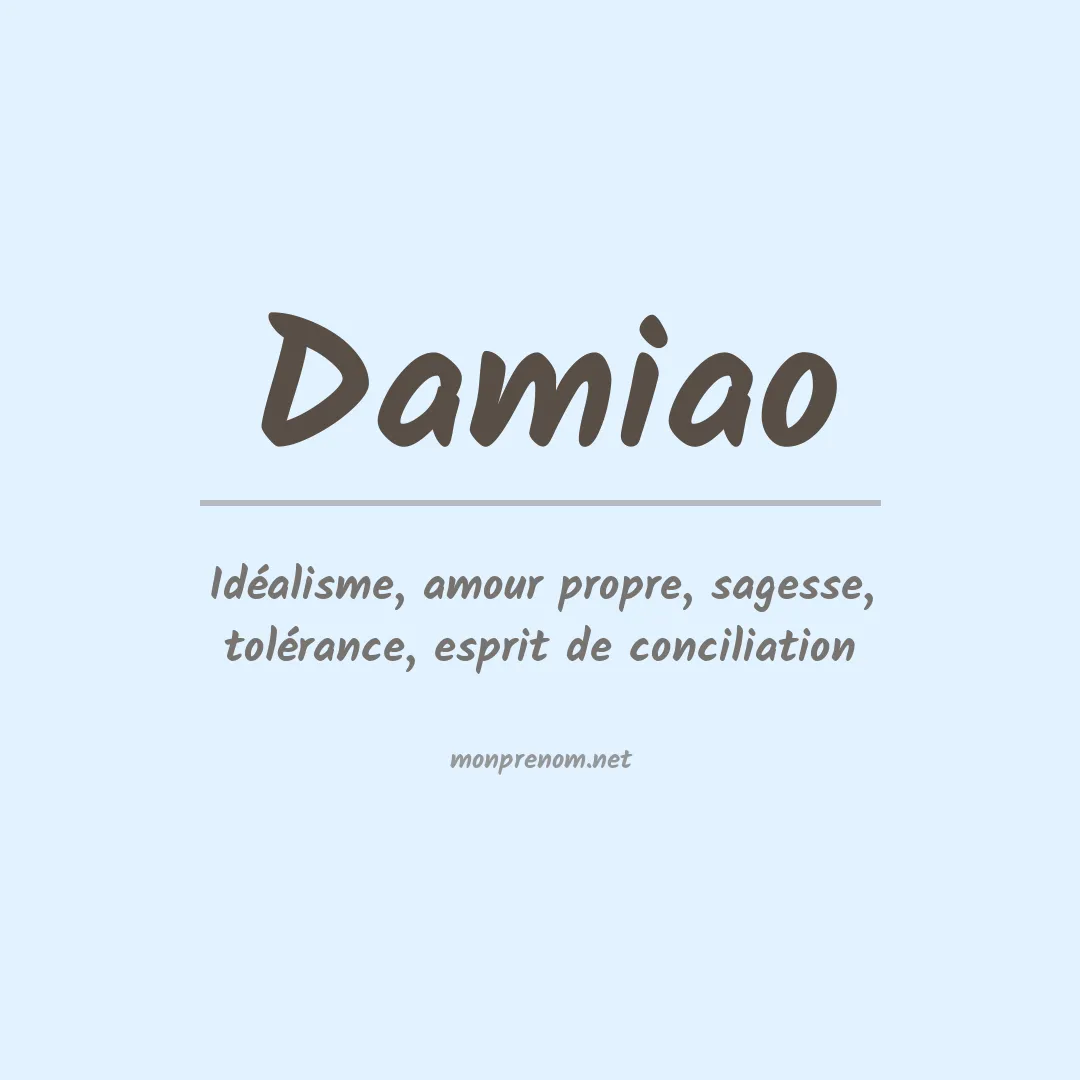 Signification du Prénom Damiao