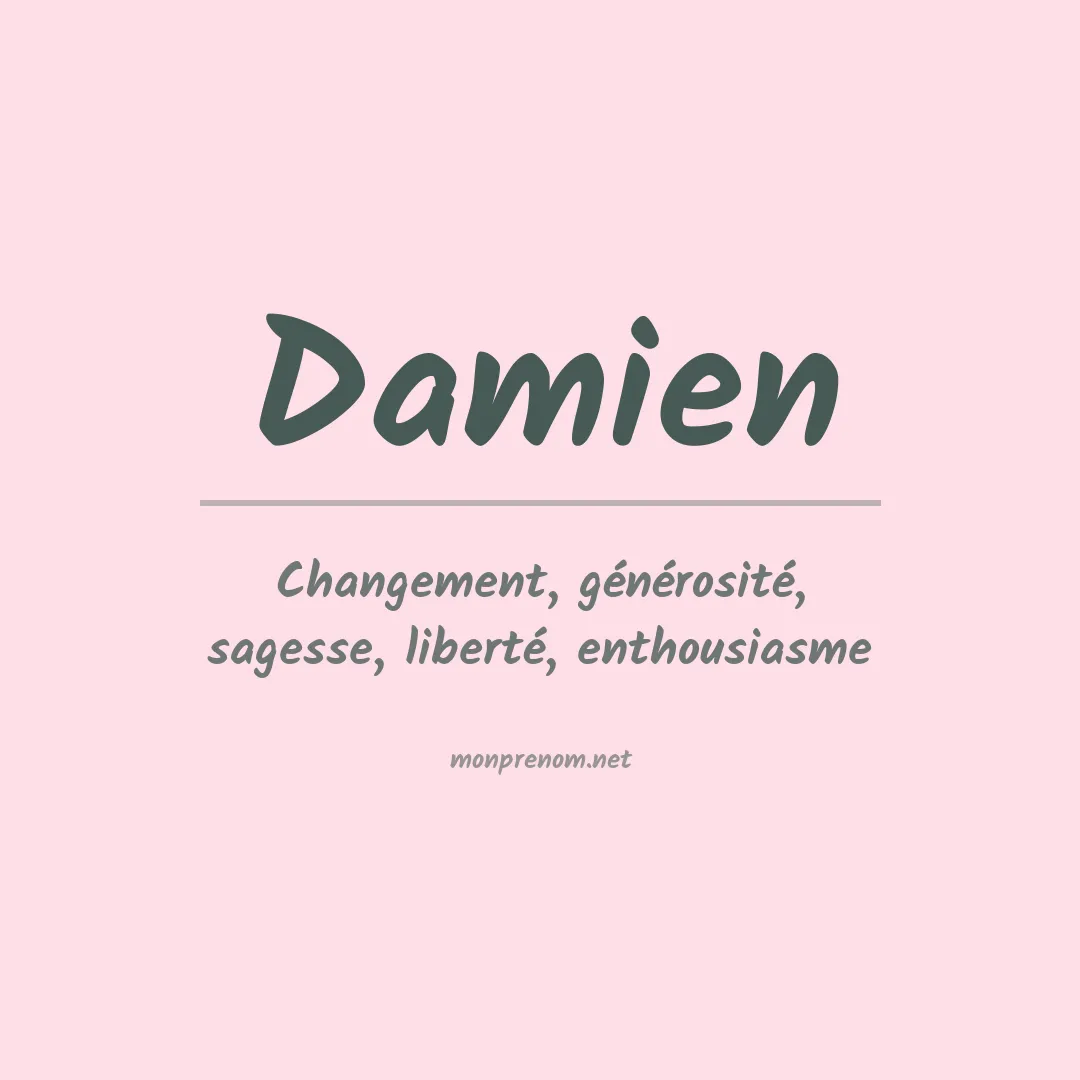 Signification du Prénom Damien