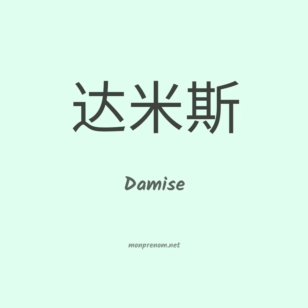 Damise en chino