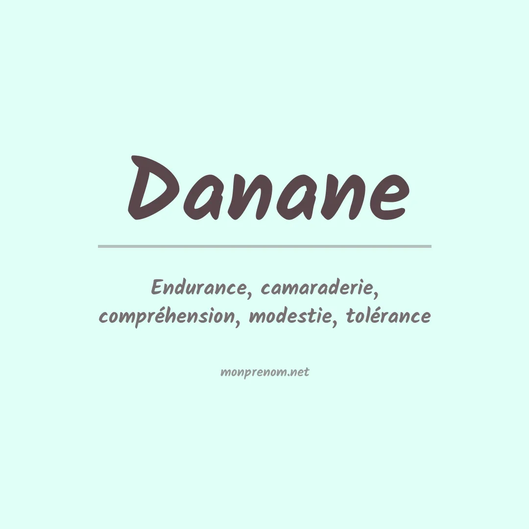 Signification du Prénom Danane Signification du Prénom Danane