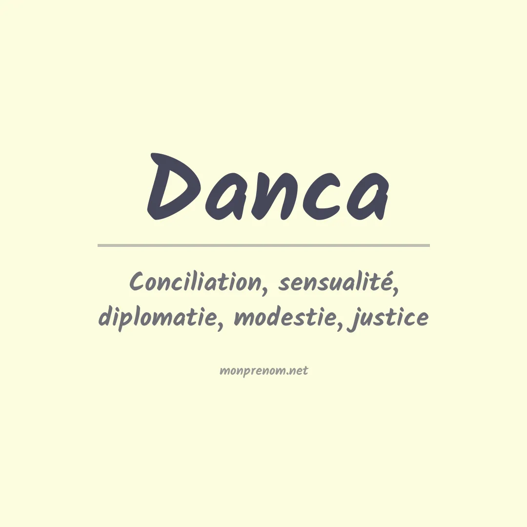 Signification du Prénom Danca