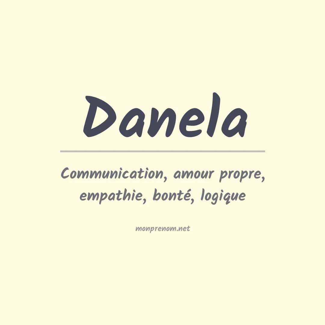 Signification du Prénom Danela