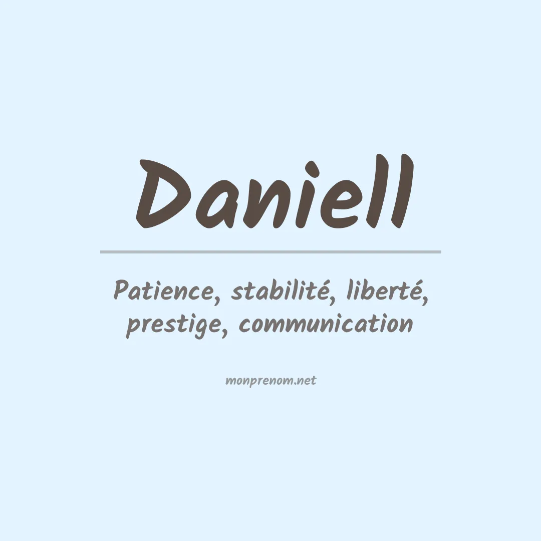 Signification du Prénom Daniell