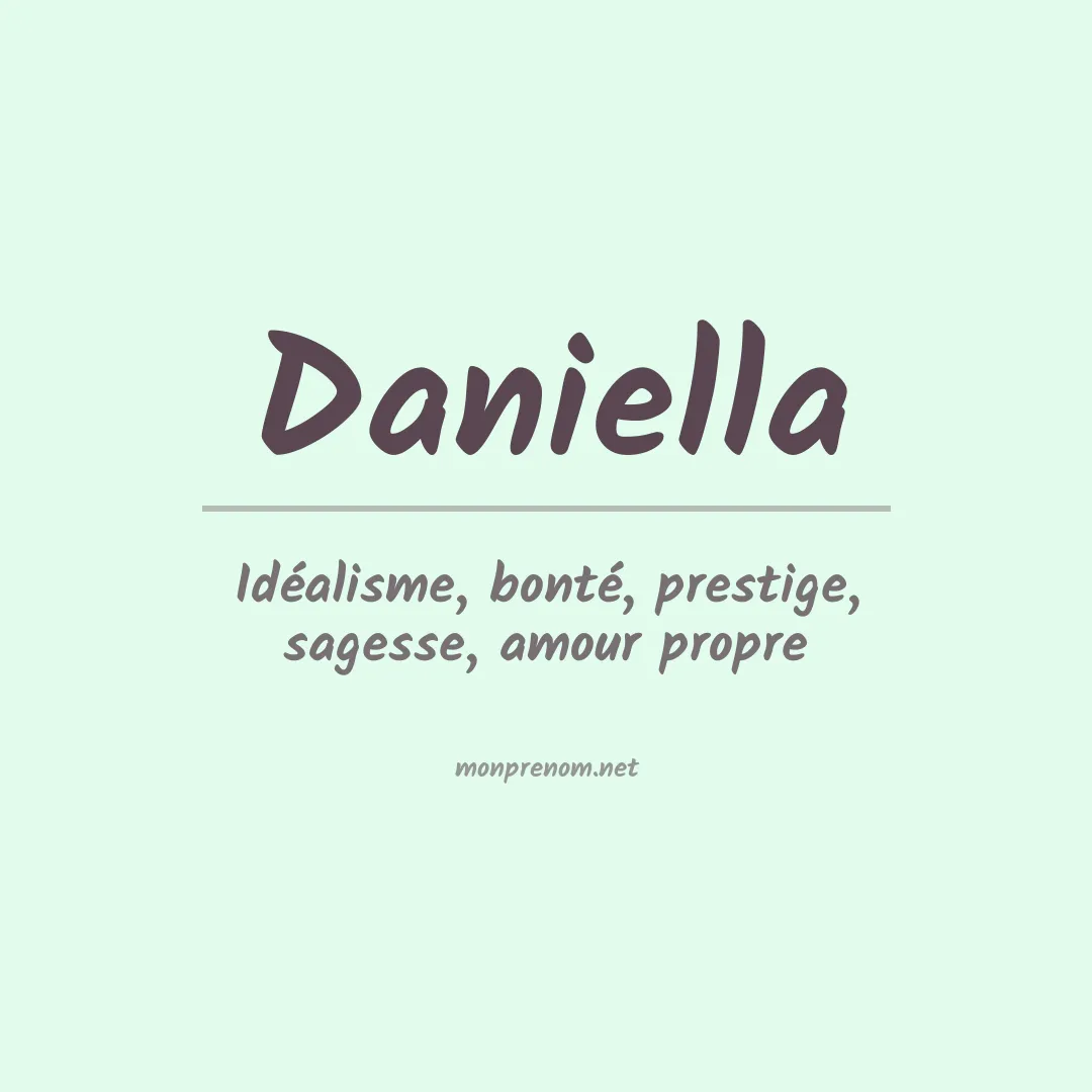 Signification du Prénom Daniella