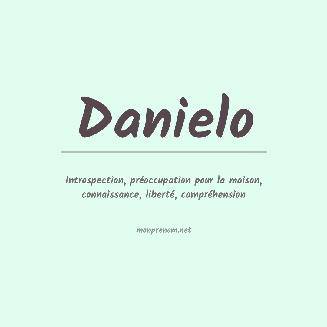 Signification du Prénom Danielo