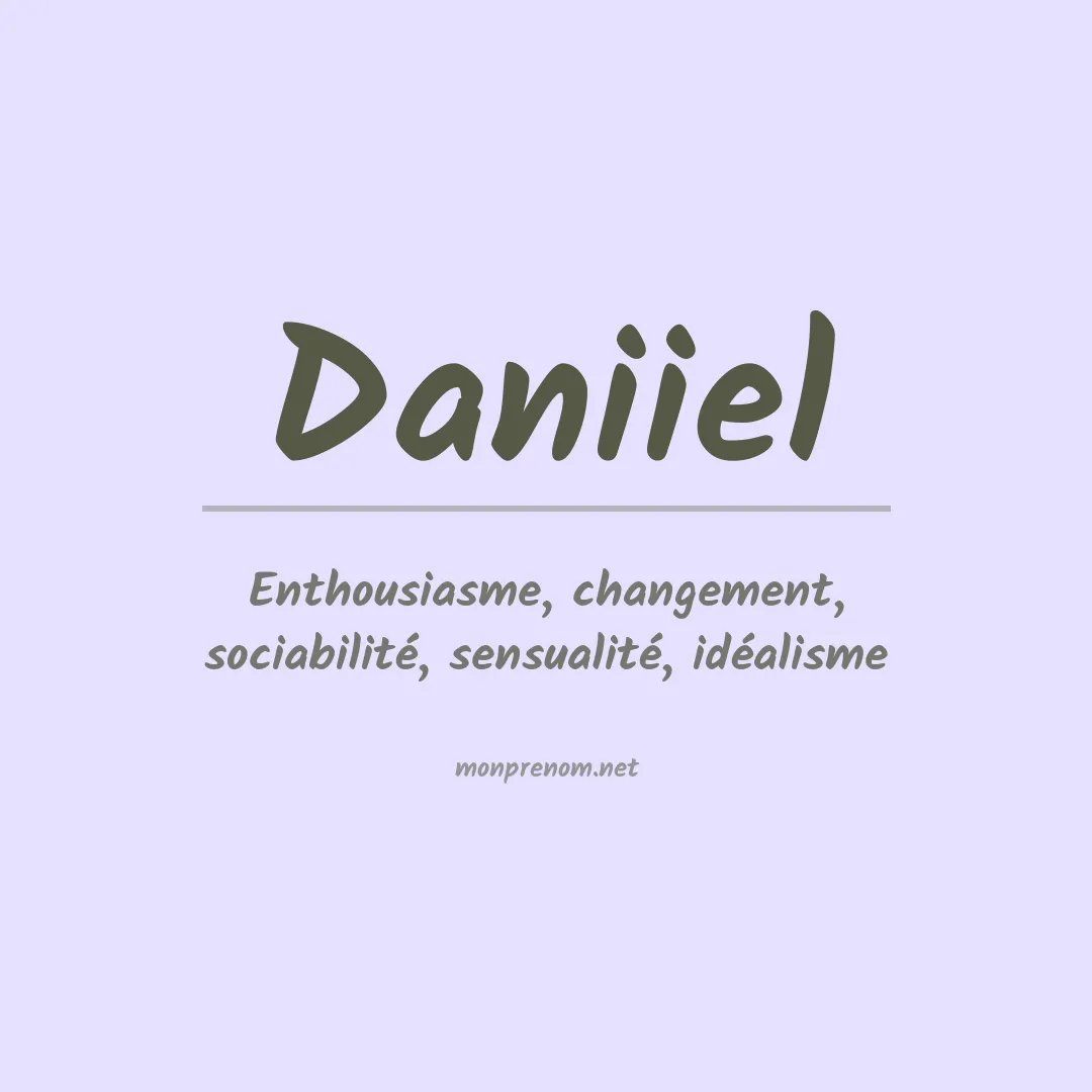 Signification du Prénom Daniiel